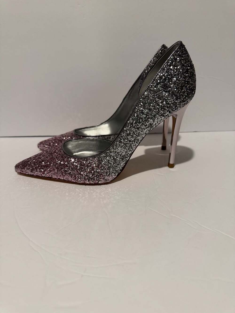 Nine West Ombre Glitter D'Orsay Pointed Toe Pumps Size 7.5M - Picture 3 of 8